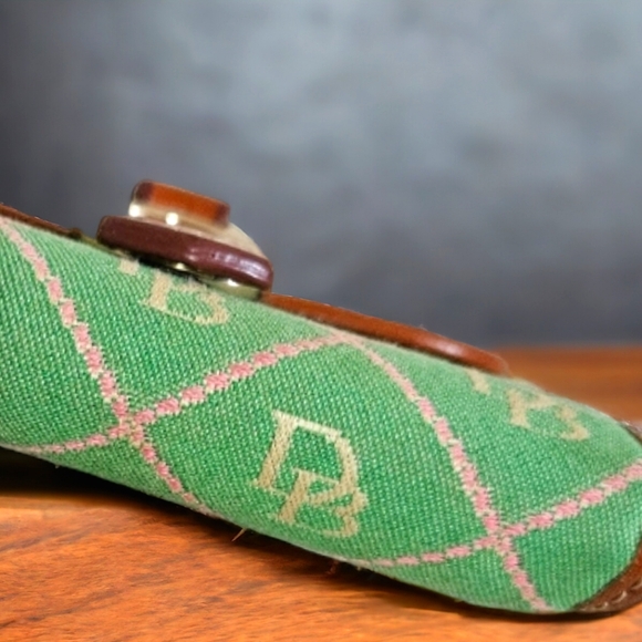 Dooney & Bourke Vintage Monogram Double Snap Wallet with Coin Zip. Rare - Picture 14 of 15